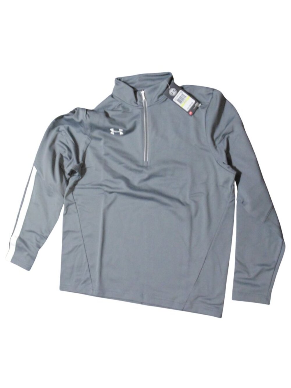 Under Armour Mens Grey 1/4 Zip Pullover Size Medium New With Tags